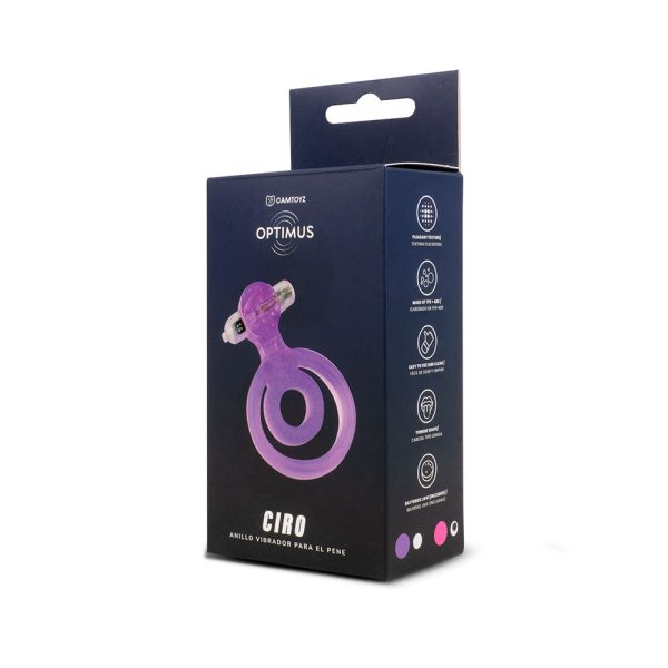 Optimus Anillo Vibrador para el pene Ciro - FUCSIA