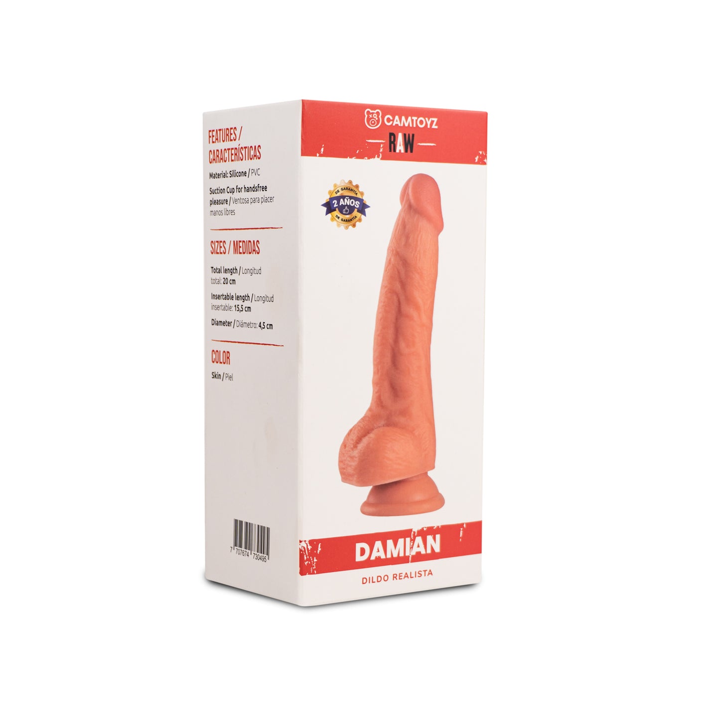 Raw Dildo Realista Damian 20 cm